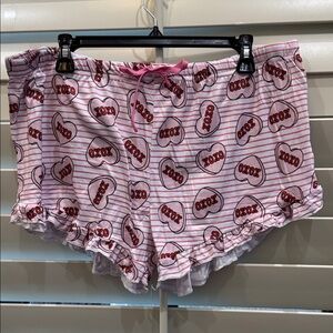 Pink XOXO Pajama Shorts